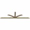 Ekena Millwork Richland Rough Sawn Timber Gable Bracket, Douglas Fir, 108"W x 31 1/2"H x 2"D x 4"F, 7/12 Pitch GBW108X31X0204RIC00RDF - alternate 5